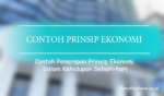 Contoh Prinsip Ekonomi