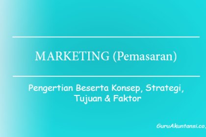 Pengertian Marketing (Pemasaran)