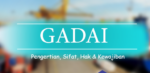 Pengertian Gadai