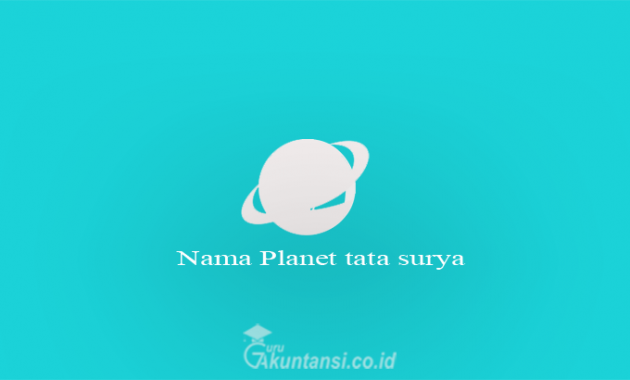 Nama Planet tata surya