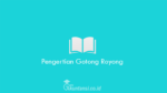 Pengertian-Gotong-Royong