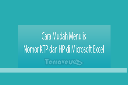 Cara Mudah Menulis Nomor Ktp Dan Hp Di Microsoft Excel