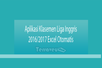 Aplikasi Klasemen Liga Inggris 2016-2017 Excel Otomatis