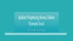 Aplikasi Penghitung Rumus Diskon Otomatis Excel