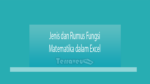 Jenis Dan Rumus Fungsi Matematika Dalam Excel