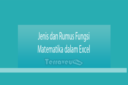 Jenis Dan Rumus Fungsi Matematika Dalam Excel