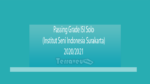 Passing Grade Isi Solo (Institut Seni Indonesia Surakarta) 2020-2021