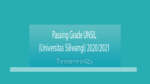 Passing Grade Unsil (Universitas Siliwangi) 2020-2021