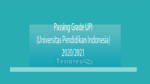 Passing Grade Upi (Universitas Pendidikan Indonesia) 2020-2021