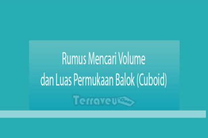 Rumus Mencari Volume Dan Luas Permukaan Balok (Cuboid)