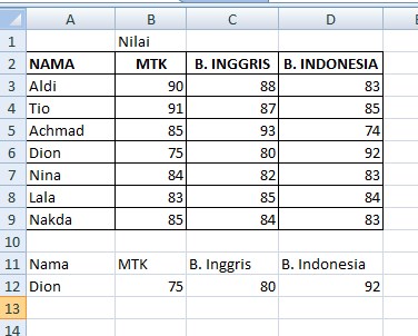 Vlookup