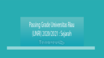 Passing Grade Universitas Riau (Unri) 2020-2021 Sejarah