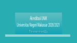 Akreditasi Unm - Universitas Negeri Makassar 2020-2021