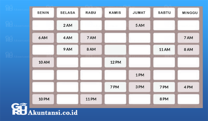 jadwal fyp tiktok hari ini