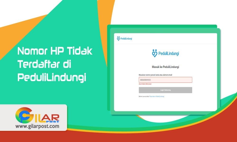 Nomor Hp Tidak Terdaftar Di Pedulilindungi