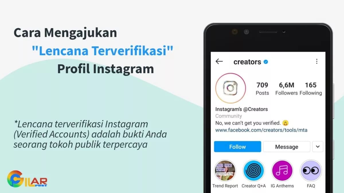 Cara Mengajukan Lencana Terverifikasi Instagram