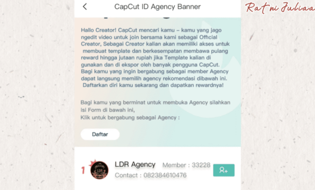 gambar cara menjadi creator capcut untuk pemula