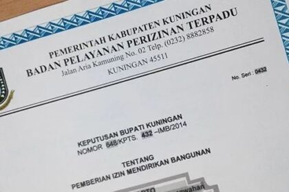 Contoh Surat Izin Mendirikan Bangunan