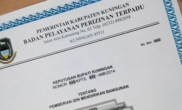 Contoh Surat Izin Mendirikan Bangunan