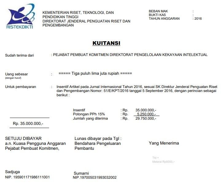 Begini Contoh Surat Kuitansi Berdasarkan Jenis Serta Cara Membuatnya 3 Contoh Surat Kuitansi1
